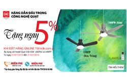 ƯU ĐÃI THÁNG 7 KHI MUA HÀNG ONLINE QUẠT TRẦN U60FW và U48FP